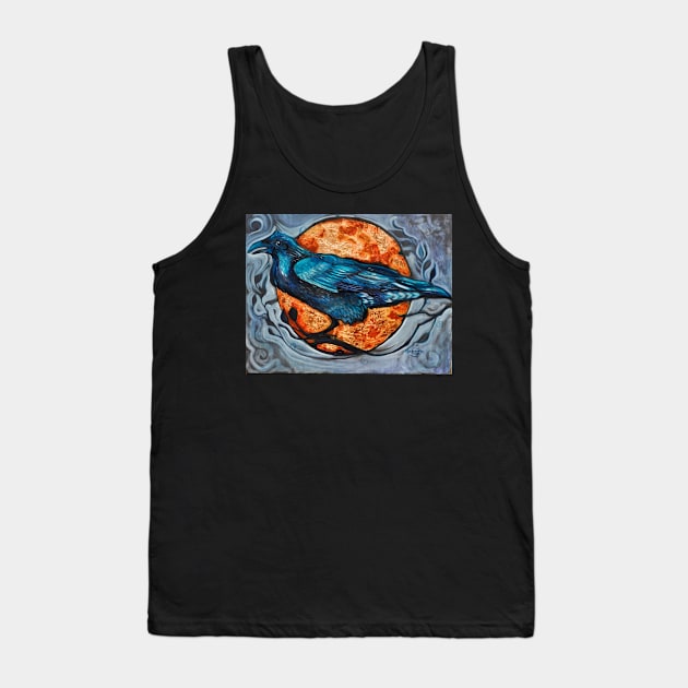 The Raven and the Copper Moon Tank Top by CassandraDolen